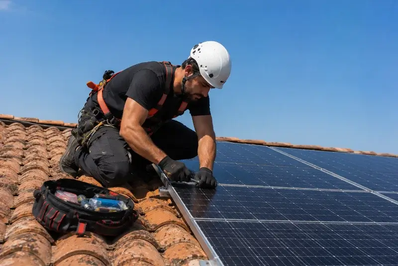 Maintenance et monitoring de panneaux solaires à Chevrier