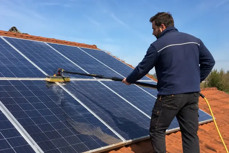 Nettoyage et entretien de panneaux solaires à Chevrier
